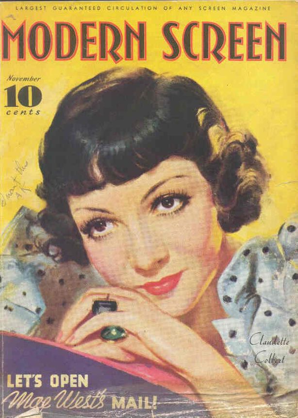 MODERN SCREEN magazine cover Issue 48 November 1934